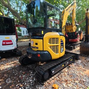 Excavadora Komatsu PC35MR Usada, Excavadora de Cadenas Komatsu de 3.5 Toneladas con Hoja de Desnivele, Mini Excavadora a Bajo Precio en Venta - Product Image 1