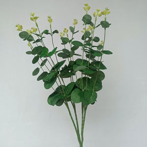 Ramas de tallos de eucalipto esmeriladas y polvorientas artificiales de eucalipto, relleno de ramo, maceta colgante de cocina, maceta de eucalipto a la venta, para uso en la cocina - Product Image 1