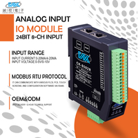 Module d'entrée analogique industriel 8 canaux haute précision - DAQ 24 bits, E/S à distance isolé RS485 Modbus RTU pour systèmes PLC