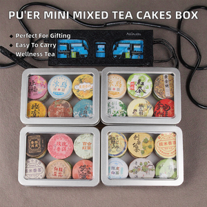 Thé Pu'er Frais aux Saveurs Mixtes, Biologique, Certifié ISO, Premium, 100% Pur <span class=keywords><strong>et</strong></span> Naturel, Mini Galets de Thé Compressés, 24 Pièces par Thé - Product Image 2