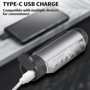 Lampe frontale LED rechargeable avec 4, 5 ou 6 options de lampe, lumière blanche, chargement USB, batterie intégrée, origine Yiwu - Product Image 5