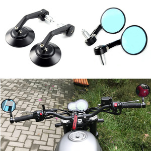 Vente en gros <span class=keywords><strong>de</strong></span> rétroviseurs d'accessoires <span class=keywords><strong>de</strong></span> moto, rétroviseurs <span class=keywords><strong>de</strong></span> <span class=keywords><strong>guidon</strong></span> en verre bleu rond - Product Image 1