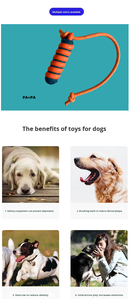 PA Material Pet <b>Rope</b> Tug Stick Durable Chew Toy for Dogs Interactive Training Teething Toy - Product Image 5