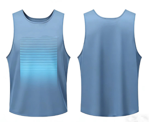 Chaleco Deportivo sin Mangas para <span class=keywords><strong>Hombre</strong></span>, 100% Poliéster, Sublimado, Malla Transpirable, Color Sólido con Logotipo, para Fútbol - Product Image 1