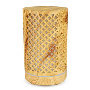 Smart Grid Aroma Diffuser Wood Grain Led Light <b>Humidifier</b> Air Freshener Home Use 11-20 Sq Ft WiFi Control - Product Image 3