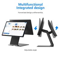 SUNTEK SC1 Desktop POS Cash Register System Android 14 Under-screen NFC Touch Screen 15.6" 10.1" Displays WiFi/Bluetooth