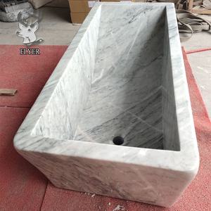 Bañera de piedra natural barata tallada a mano bañera de granito de piedra sólida independiente para la venta - Product Image 5