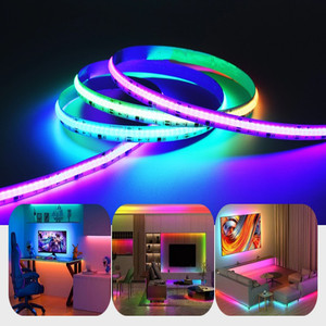Bande LED COB Magic Color, lumières LED flexibles RGB intelligentes adressables DC12v/24v WS2811 pour décorations - Product Image 2