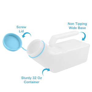 Portable Unisex Men Women 1L <strong>Urinal</strong> Pee <strong>Bottle</strong> for Travel Car Toilet Old Man Household Personal Hospital Care - Product Image 5