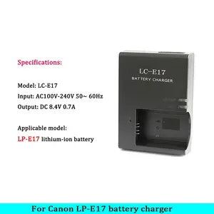 LC-E17 Applicable <span class=keywords><strong>pour</strong></span> <span class=keywords><strong>Canon</strong></span> <span class=keywords><strong>appareil</strong></span> <span class=keywords><strong>photo</strong></span> LP-E17 chargeur M6 deuxième génération 850D 800D M3 M5 M6 200D LC-E17C - Product Image 4