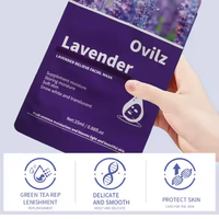 Masque facial hydratant Ovilz au thé vert, à l'aloe vera et à l'orange, à base de plantes naturelles coréennes, prix usine