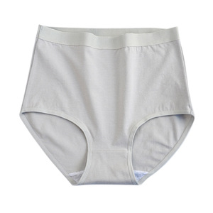 Bragas de algodón orgánico de talle alto, glúteos levantados, Color sólido para <span class=keywords><strong>mujer</strong></span>, ropa interior <span class=keywords><strong>normal</strong></span> de talla grande sin costuras - Product Image 2