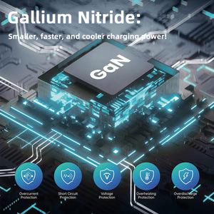 Meilleur adaptateur <span class=keywords><strong>de</strong></span> voyage, chargeur 65W TYPE-C+USB PD QC3.0, adaptateur Type C 25W 30W 45W 65W, chargeur rapide, certificat KC, chargeur GaN - Product Image 4