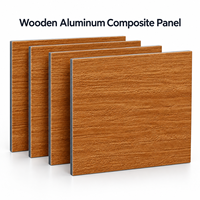 Panneau composite bois-aluminium 4 mm 1220x2440 mm grain de bois de cèdre pour murs architecturaux