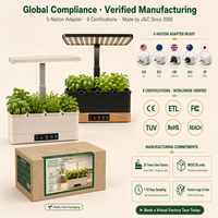 Système de culture intelligent d'intérieur à hauteur réglable, 24W, pour la culture dans le sol et les supports en fibres de coco