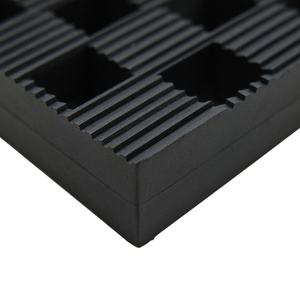 Sunsbuild - Plaque de montage HVAC noire en caoutchouc néoprène, bloc de nivellement, résistant aux intempéries, tapis anti-vibrations pour climatiseur - Product Image 3
