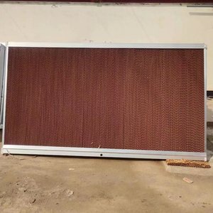 7090 Brown Evaporative <b>Cooling</b> <b>Pad</b> Aluminium Frame Agriculture Greenhouse System Cellulose Evaporative - Product Image 2