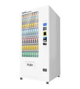 Yunyin-botella automática de gran capacidad OEM/ODM, Combo de aperitivos, cerveza, agua, escaneo Qr, máquina expendedora de código, gran oferta