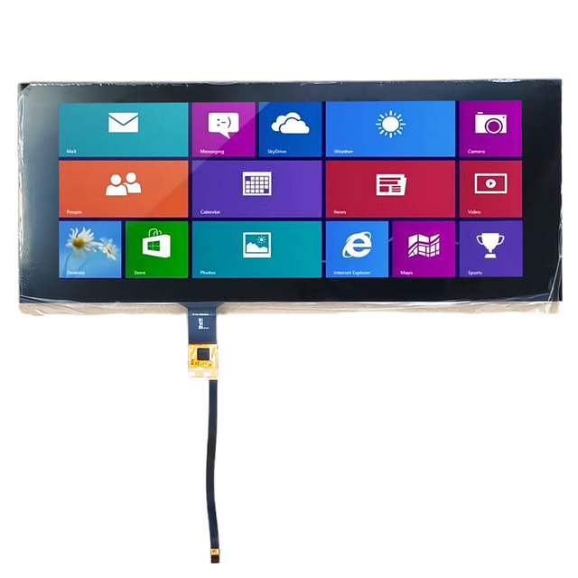 Car Center Console Display 12.3 Inch 1920*720 - LVDS Touchscreen W/ -30~85°C Wide Temperature & Wide Viewing Angle