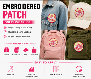Parches Bordados Personalizados con Logotipo al por Mayor para el Día de San Valentín, Parche Bordado Personalizado con Velcro para Ropa - Product Image 3