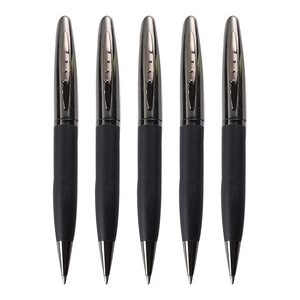Hot Selling Soft <b>Rubber</b> Grip <b>Matte</b> Twist Metal Ballpoint Pen Custom Laser Engraved Logo Luxury Business Office Promotional Gift - Product Image 1