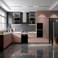 Cuisine en bois massif de chêne sur mesure, design de toute la maison, luxueuse, de haute qualité, écologique, multifonctionnelle, imperméable