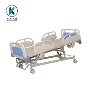 ICU Hebei Factory supplier 4 crank 5 function manual hospital bed icu emergency bed