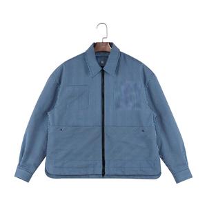 Giacche <span class=keywords><strong>a</strong></span> maniche lunghe imbottite in cotone <span class=keywords><strong>a</strong></span> <span class=keywords><strong>righe</strong></span> blu di alta qualità da <span class=keywords><strong>uomo</strong></span> - Product Image 1