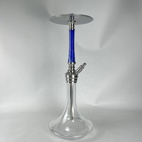 Kedatangan Baru 2025 Hookah Shisha Arab Mewah dari Baja Tahan Karat dengan Desain Cermin, Set Hookah Shisha Mewah dari Baja Tahan Karat 304