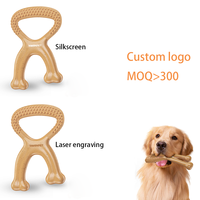 Jouets à mâcher pour chiens au goût de bœuf, en nylon non toxique, favorisent la santé dentaire, durables, indestructibles, extra grands, pour utilisation en extérieur, jouet 3D solide