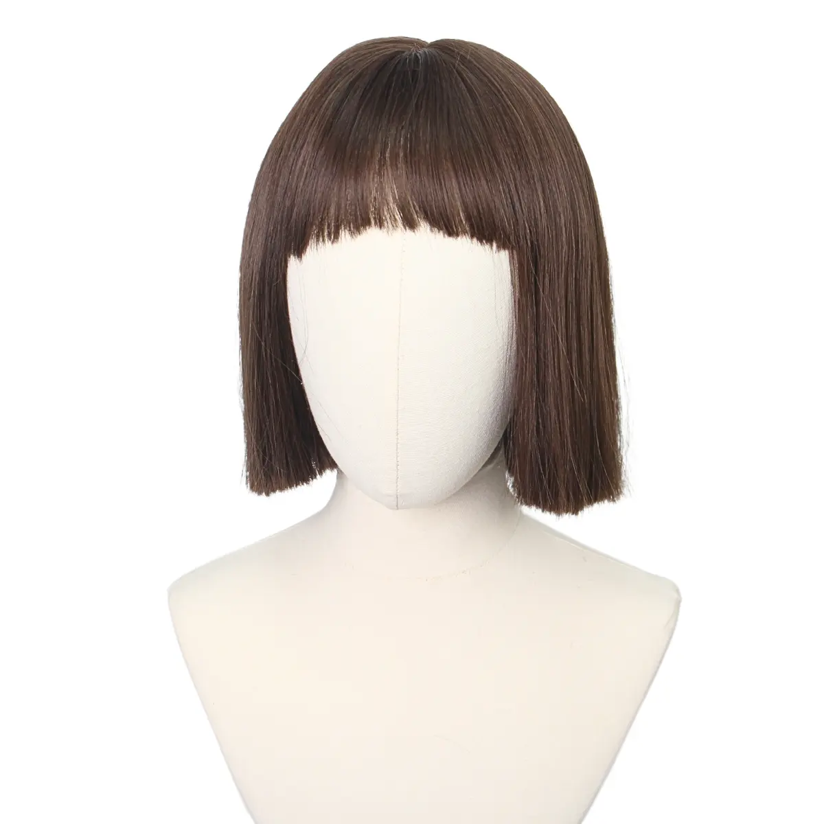 Anxin 100% Natural Light Brown Short Bob For Black Women Brazilian Virgin