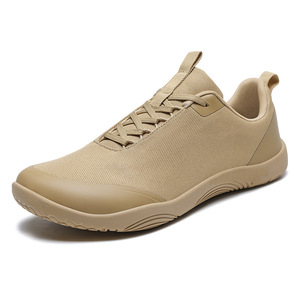 Chaussures de marche à bout large, respirantes, en maille, semelle souple antidérapante, à lacets, style minimaliste, décontractées - Product Image 6