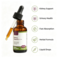 Complément Herbal Liquide pour le Soutien des Reins à Absorption Rapide Favorise une Fonction Rénale et Urinaire Saine chez les Chats