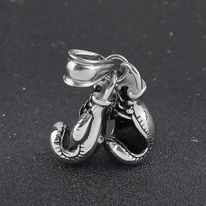 Waterproof Fitness Jewelry New Vintage Style Fashion Jewelry Stainless Steel Unique Design Boxing Pendant Necklace for Men - Product Image 4