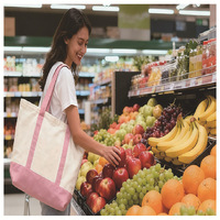 Sac fourre-tout en toile patchwork, sac de rangement portable avec fermeture éclair pour la plage, le shopping et les voyages, importé de Chine