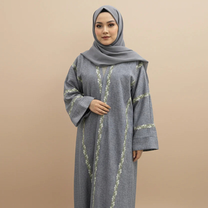 قفطان وعبايات نسائية فاخرة مطرزة على الطراز الكويتي والدبي للسيدات والفتيات، عبايات مفتوحة رائعة وعصرية لعام <span class=keywords><strong>2026</strong></span> - Product Image 3