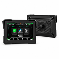 Moniteur CarPlay pour moto Aoocci C7 7 pouces IPS 178 degrés grand angle / WiFi Surveillance de la pression des pneus Montage avant 700 Nits