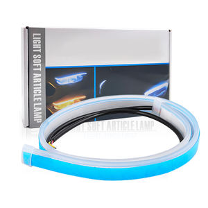 Lámpara LED Flexible para Coche, Luz Diurna DRL Impermeable con Efecto de Flujo de Señal de Giro, 12V 10W - Product Image 2