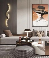 Mur de fond design salon chambre à coucher décoration intérieure lumières de luxe pour la maison luminaire nordique Led applique murale de chevet moderne