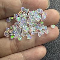 HQ GEMS Petite Taille OP534 Fond Plat Opale Coeur Cabochon 4mm Coeur Forme Opale Pierre en Vente