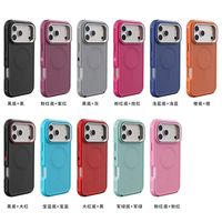 Étui de luxe magnétique 3-en-1 robuste pour iPhone 18 Pro Max 17 16, antichoc avec anneau de protection d'appareil photo, support et cordon