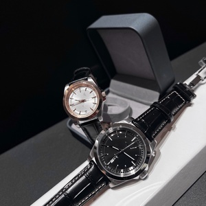 Montre-bracelet automatique de luxe pour couples, boîtier en acier inoxydable, cadran soleil, affichage de la date, design classique pour usage quotidien, Longines. - Product Image 5