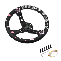 Volant de course JDM personnalisé Type~R, en matériau personnalisé, de couleur personnalisée, avec broderie, pour drift