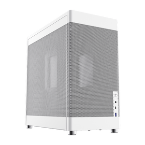 GAMEMAX MeshBox PRO WT Gaming-<span class=keywords><strong>PC</strong></span>-Gehäuse Vertikaler Luftstromkanal Full-Tower ATX Mesh-Frontseitenpanel mit Lüfter ATX-Netzteil - Product Image 1