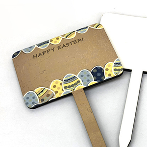 Maceta Transferencia de calor Letrero Bonsai Etiqueta Decorativa Madera Impreso Palos para la decoración del patio al aire libre - Product Image 1