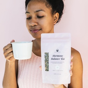 Thé de Santé Équilibrant Hormonal aux Plantes OEM, Mélange Premium Végétalien Halal Aromatisé à la Feuille de Framboisier Rouge, à la Ortie et au Gingembre - Product Image 3
