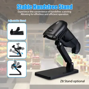 YHD-5700L Wired Barcode Scanner With Holder High Scanning Speed 1D 2D Code Scanners For Store Retail Shop Logistics