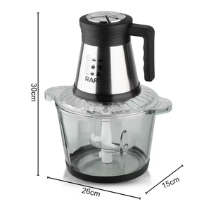 Licuadora Multifuncional de Alta Calidad con Cuchilla de Acero Inoxidable de 360 Grados, Picadora de Carne Eléctrica de Cocina, Procesador de Alimentos - Product Image 4