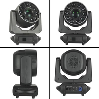 Projecteur LED mobile 300W RGBW 4-en-1 DMX avec zoom, 7 motifs + blanc, 7 couleurs + blanc, éclairage de scène DJ RGBW