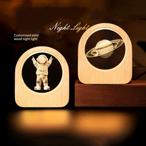 Sistema Solare 3D in Cristallo con Incisione 2D, Figura Anime Pokémon Luminosa, Ornamento Rotondo in Cristallo con Base in Legno LED, Luce Notturna - Product Image 2